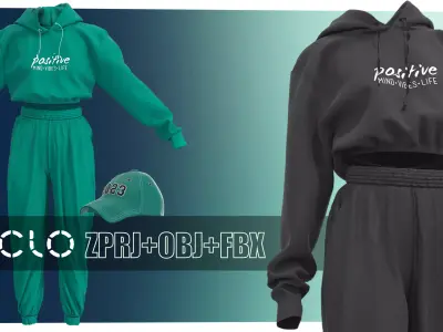 3D hoodie  3D pant  3D cap  3D model