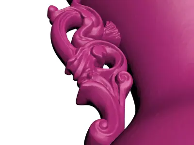 Ornate Floral Vase 2 3D print model