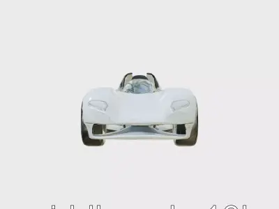 Aero Zenith Highspeed Racing Car Model Low-poly 3D model