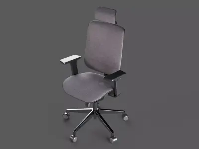 Office Chair with 8K PBR Textures 3D model