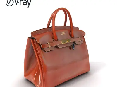 Luxury Handbag D Model Pack Low-poly 3D model