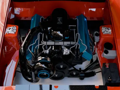 1998 SN95 Merchant Centrifugal Supercharged Muscle Car 3D model