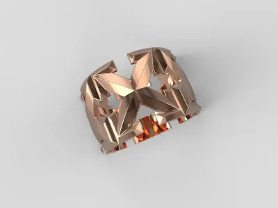 Off White Ring 3d Print Model All Sizes 6-13 3D print model