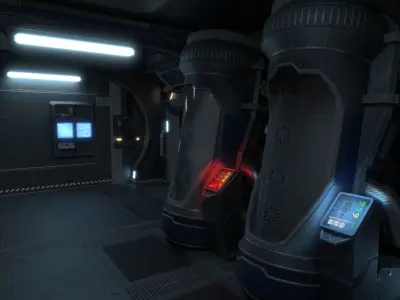 Intrepid spaceship Free low-poly 3D model