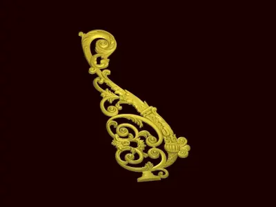 Classic decor ornament 195 3D model