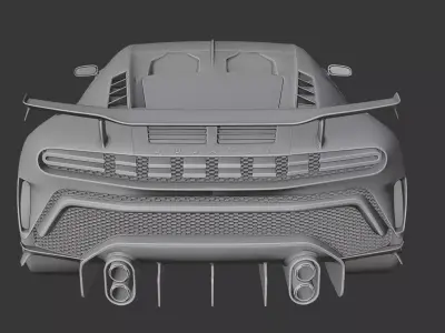Bugatti Centodieci 3D print model