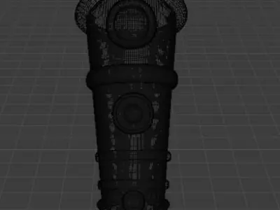 ArmGuard sword with stones 3D model