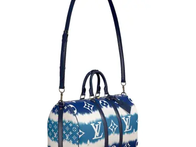Louis Vuitton Bag Keepall Bandouliere 45 Escale Blue Low-poly 3D model