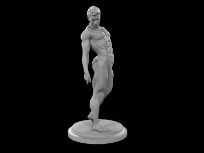  Bodybuilder in greco-roman pose 3D print model