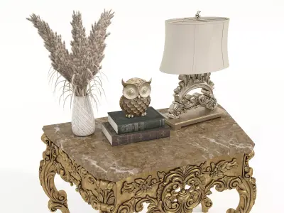 Classic European Style Console Table 16 3D model