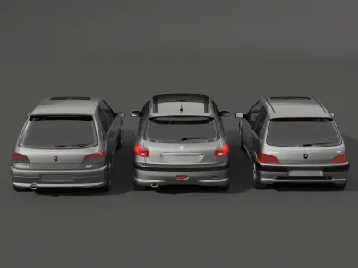 Peugeot 106 206 306 GTI 3D model