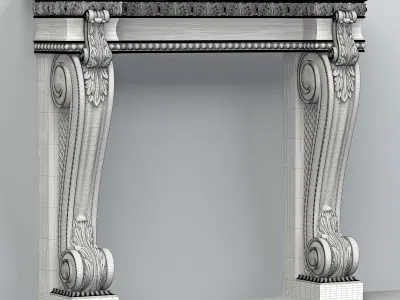 Fireplace 001 3D model