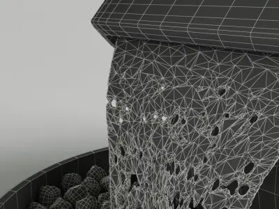 Fountain Steel 3D model