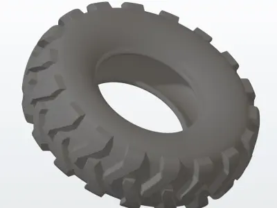 Farming Tractor Tyre 3D print model