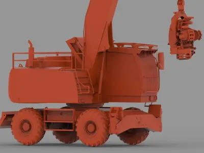 Sennebogen 718 wheel 3D print model