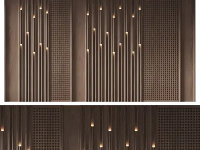 Decorative V53 Wall Panels 3D model
