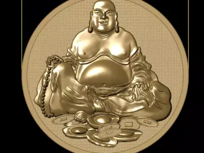 Maitreya Buddha Pendant 3D print model