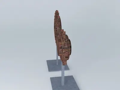 wooden ornament Free 3D model