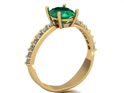 Twisted band ring 3D print model