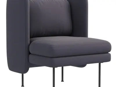 Bloke Lounge Chair 3D model