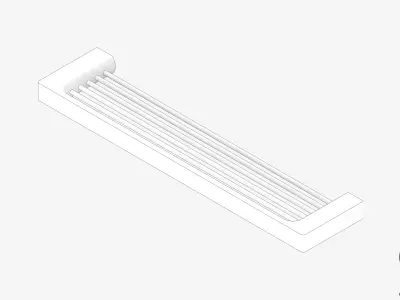 Shelf - Shower - Luxury - Glide Low-poly 3D model