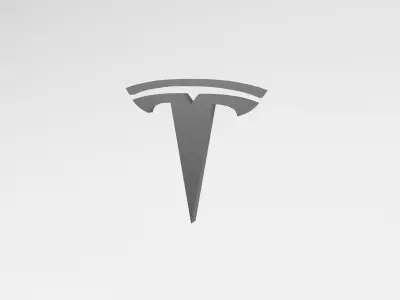 Tesla Logo v1 002 Free low-poly 3D model