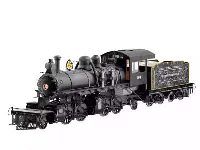 Steam Train 3D model purchase