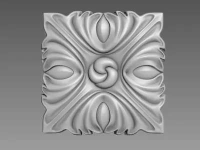 Decor square 04 3D model
