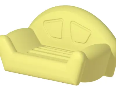 Premium Inflatable Sofa 3D print model