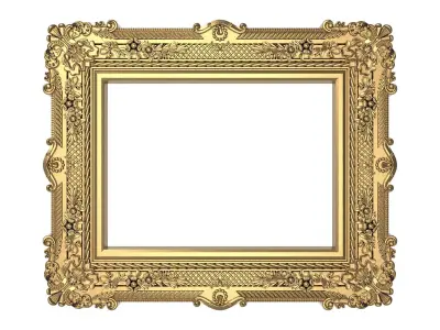 3 carved frames set 3D Model 3D Model Pack purchase