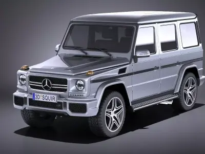 Mercedes G63 AMG 2015 VRAY 3D model