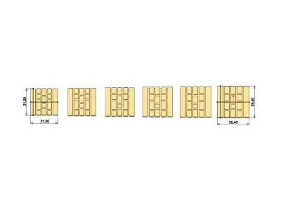 Extra Chunky brick city ring US sizes 6to12 3D print model