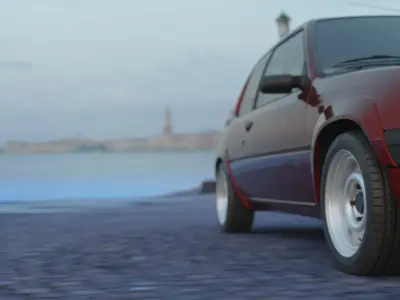 Peugeot 205 1997 3D model