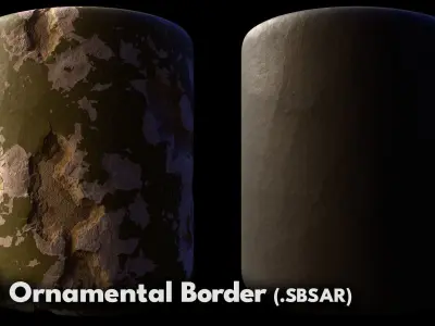 25 Ornamental Borders  3D model