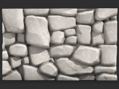 Layered Quartzite Wall Geometry 3D print model