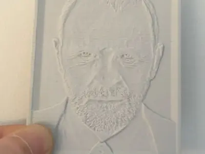 Anthony Hopkins portrait picture in frame  Free 3D print model