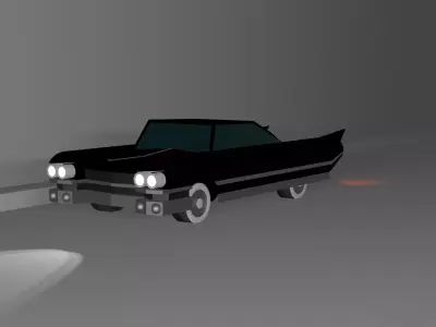 Cadillac Deville 1959 Low-poly 3D model