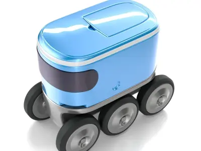 Autonomous delivery robotic drone concept model 3D model