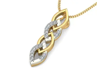Solitaire Women Pendant 3dm STL OBJ FBX Renders Details 3D print model 68