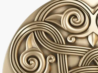 decorative rosette for cnc 3D model