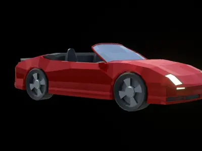 Low Poly Car sports Low-poly 3D model