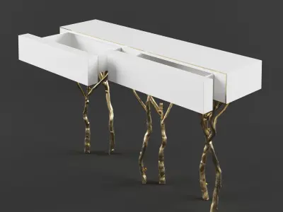 Ginger Jagger Fig Tree Console 3D model