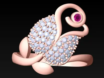 Rose Rings - Womens Rings - N3357 3D print model