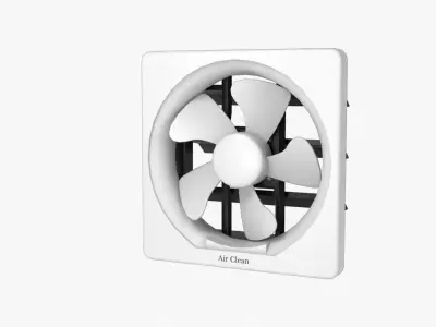 Ventilation Fan Low-poly 3D model