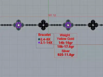 Bracelet 3D print model