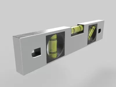 Spirit Level Low-poly 3D model