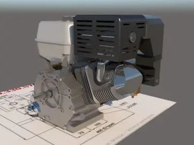 Motor 13HP  3D model