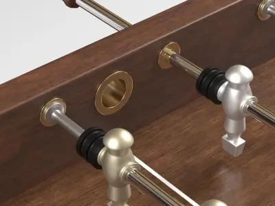 Foosball Soccer Table 3D model