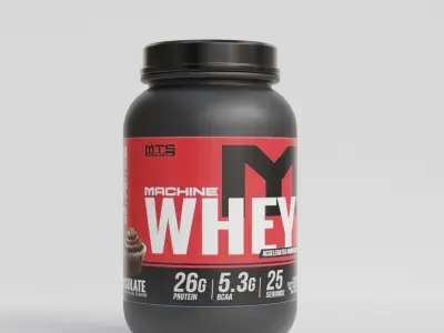 Whey Protein Low-poly 3D model