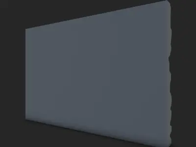 Grunge Rock Masonry Wall 3D model